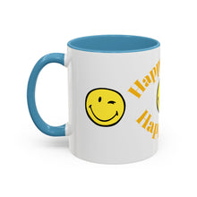 Load image into Gallery viewer, Mug - Happy Mind Happy Life Accent Coffee Mug (11, 15oz)
