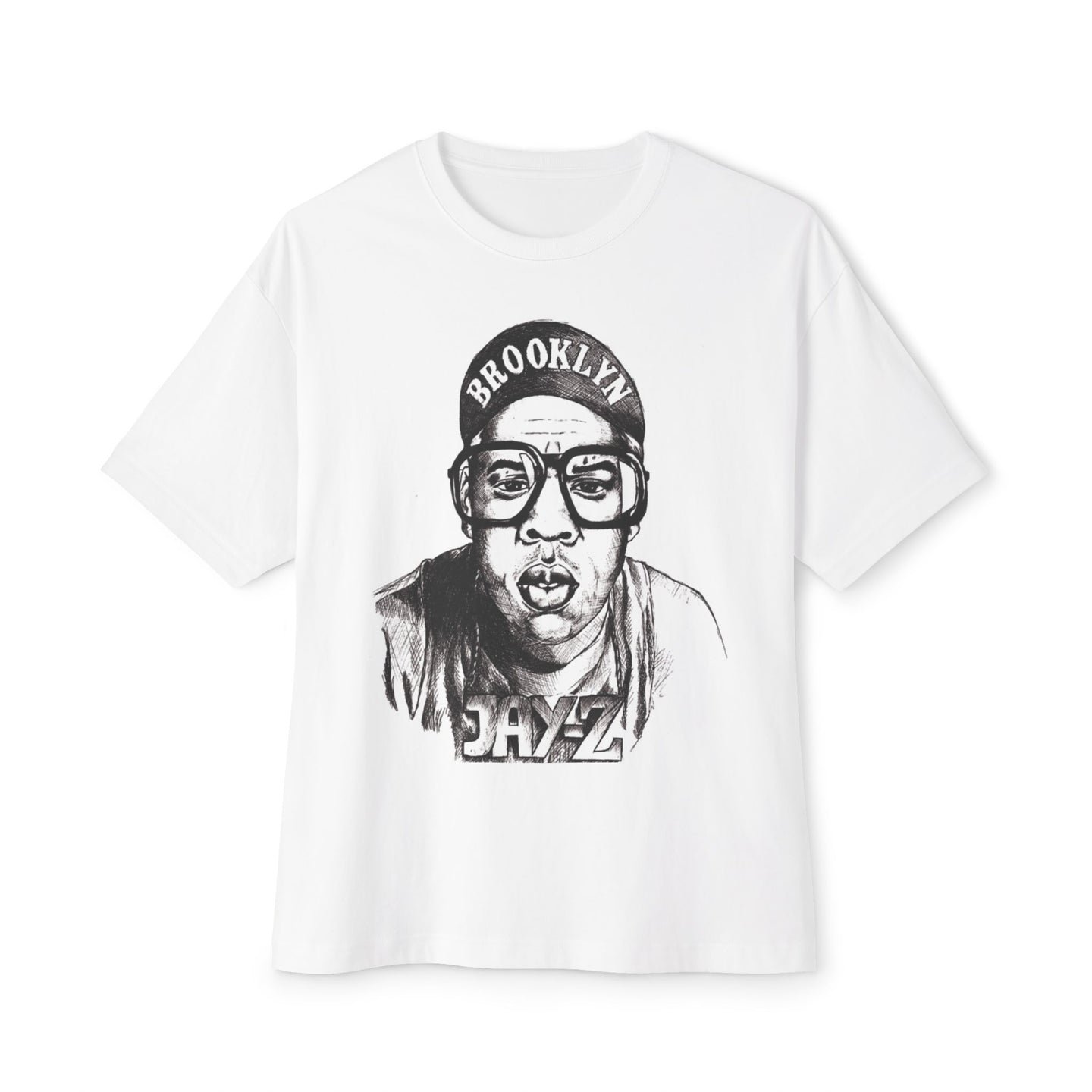 Unisex Oversized Boxy Tee - Brooklyn Jazz Graphic Tee for Music Lovers