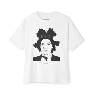 Unisex Oversized Boxy Tee - Basquiat Graphic Art Tee - Streetwear Style