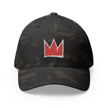 Load image into Gallery viewer, Camo Embroidered Cap - &#39;Crown&#39; Design by Jean-Michel, Stylish &amp; Versatile
