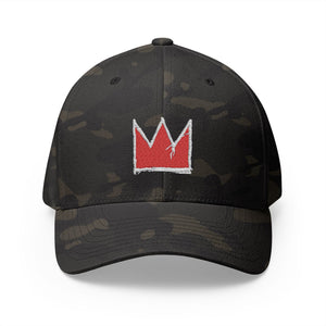 Camo Embroidered Cap - 'Crown' Design by Jean-Michel, Stylish & Versatile