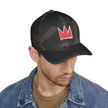 Load image into Gallery viewer, Camo Embroidered Cap - &#39;Crown&#39; Design by Jean-Michel, Stylish &amp; Versatile
