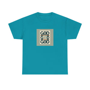 Inspirational Unisex Heavy Cotton Tee, Motivational Shirt, Faith-Based Apparel, Casual Outfit, Gift for Religious Celebrations