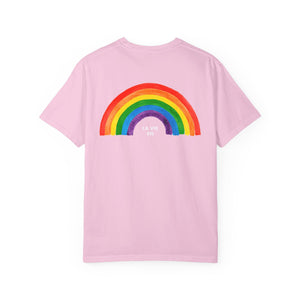 Rainbow Graphic Unisex T-Shirt - "La Vie En Arc-en-Ciel" Inspirational Tee