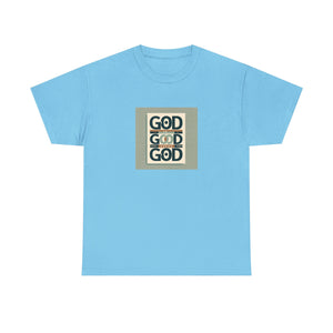 Inspirational Unisex Heavy Cotton Tee, Motivational Shirt, Faith-Based Apparel, Casual Outfit, Gift for Religious Celebrations