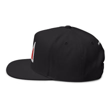 Load image into Gallery viewer, Embroidered Flat Bill Cap - Jean-Michel Crown Design
