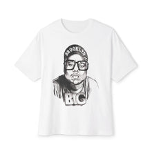 Load image into Gallery viewer, Biggie Inspired Unisex Oversized Boxy Tee - Brooklyn Graphic Tee

