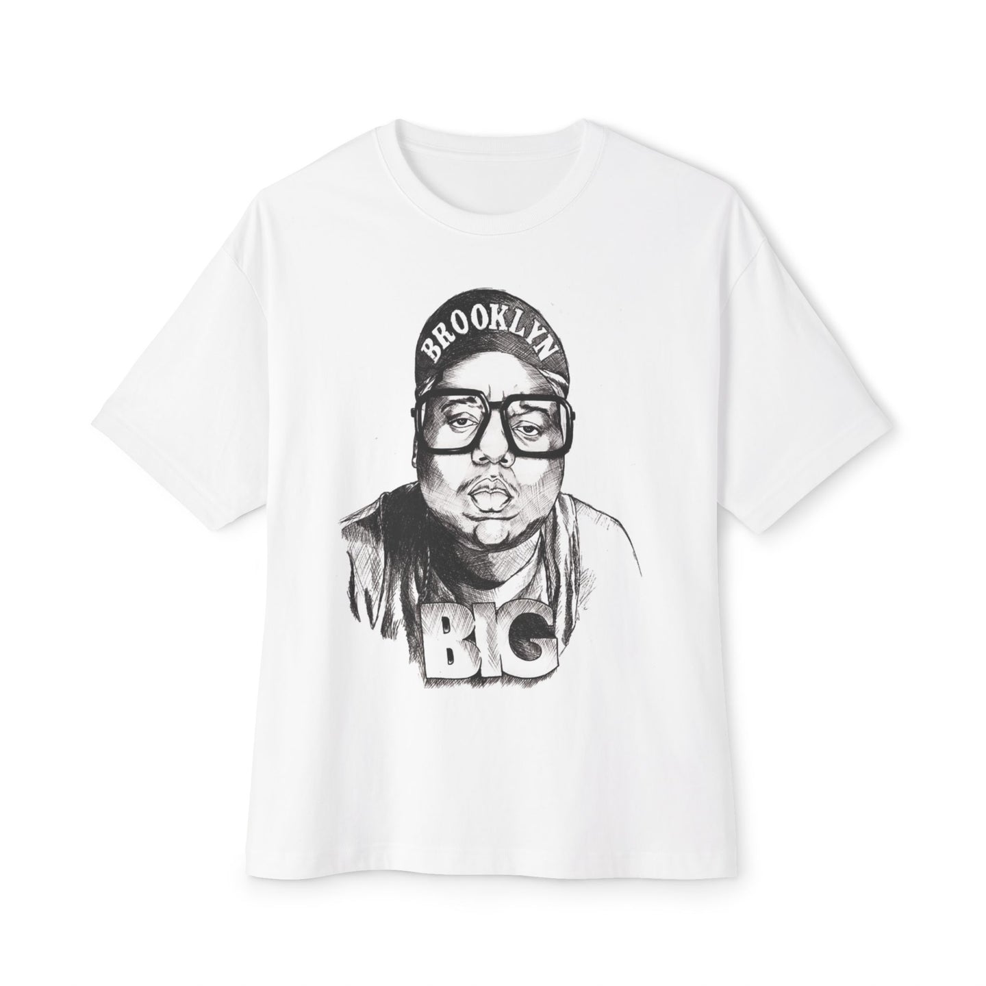 Biggie Inspired Unisex Oversized Boxy Tee - Brooklyn Graphic Tee