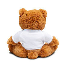 Load image into Gallery viewer, Supportive Teddy Bear with T-Shirt | Gift for Comfort, Encouragement, Friendship, Plush Bear, Motivational Stuffed Animal
