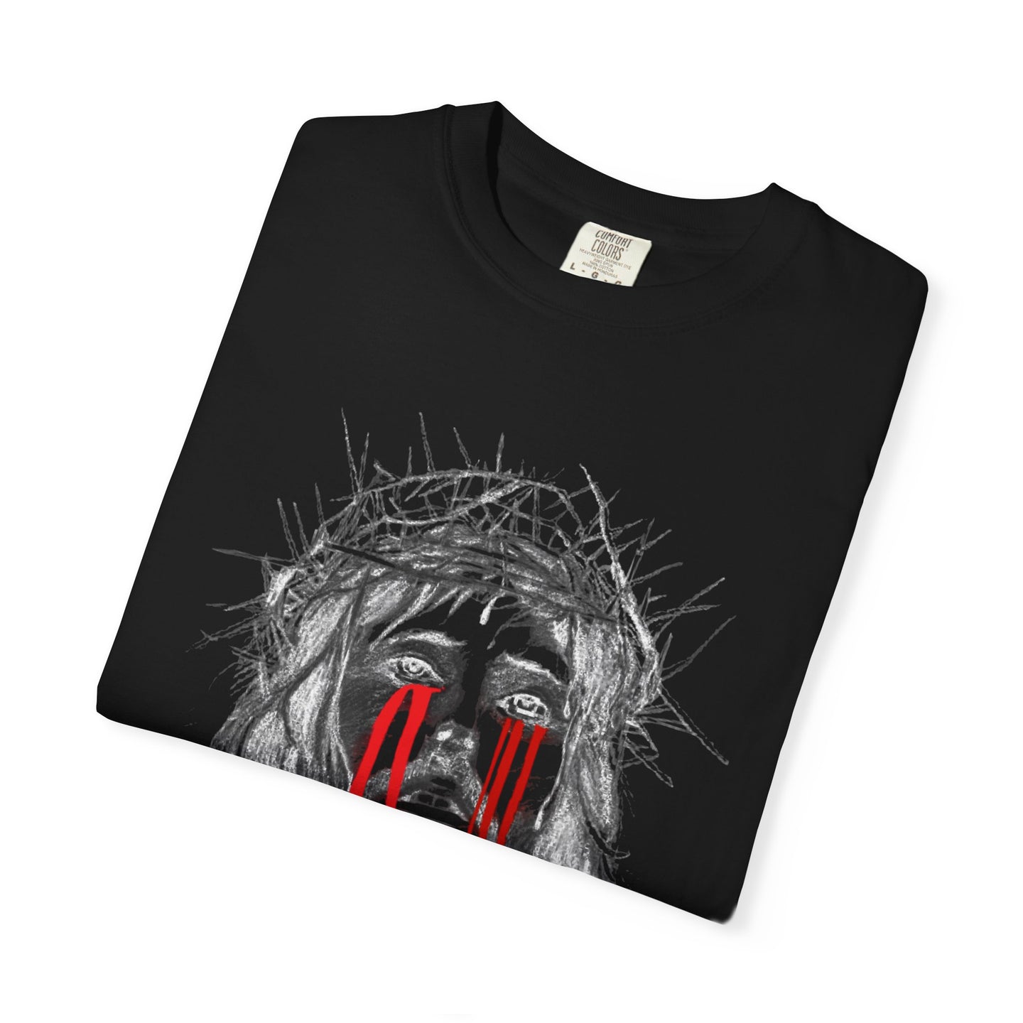 Artistic Unisex T-shirt - JESUS with Blood TEARS