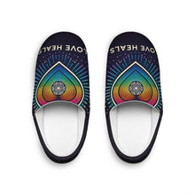Load image into Gallery viewer, Men&#39;s Rainbow Love Heals Indoor Slippers

