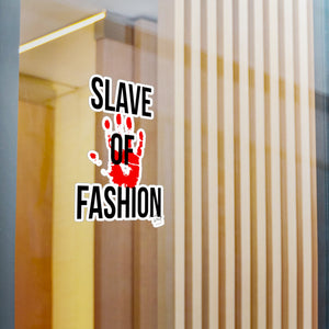 Bold Vinyl Decals - 'Slave of Fashion' Statement Stickers