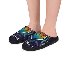 Load image into Gallery viewer, Men&#39;s Rainbow Love Heals Indoor Slippers
