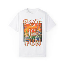 Load image into Gallery viewer, Fun Pot Unisex T-Shirt, Retro Graphic Tee, Gift for Cannabis Lovers, Summer Festival Wear, 420 Celebration Shirt
