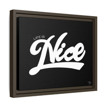 Load image into Gallery viewer, Framed Canvas Wall Art - &#39;Life is Nice&#39; Design
