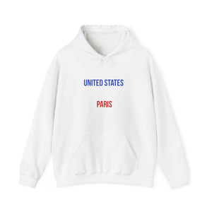 United States Paris Hoodie | Unisex Heavy Blend Sweatshirt