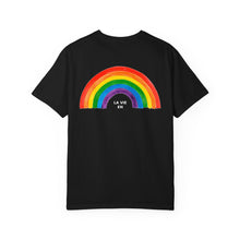 Load image into Gallery viewer, Rainbow Graphic Unisex T-Shirt - &quot;La Vie En Arc-en-Ciel&quot; Inspirational Tee

