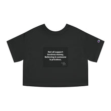 Load image into Gallery viewer, Empowerment Cropped T-Shirt, Inspirational Tee, Motivation Shirt, Casual Wear, Gift for Her, Philosophy Quote Apparel
