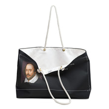 Load image into Gallery viewer, Inspirational Weekender Bag - Shakespeare Quote &amp; Smiley Face Design
