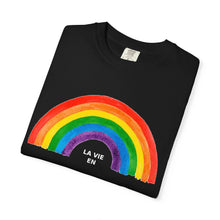 Load image into Gallery viewer, Rainbow Graphic Unisex T-Shirt - &quot;La Vie En Arc-en-Ciel&quot; Inspirational Tee
