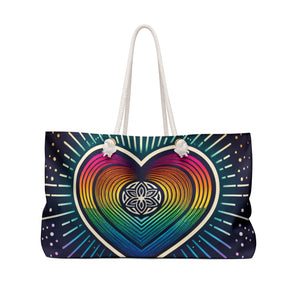 Vibrant Heart Weekender Bag – Perfect for Travel & Yoga Retreats