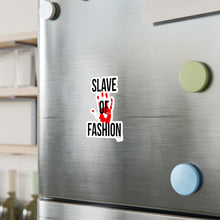 Load image into Gallery viewer, Bold Vinyl Decals - &#39;Slave of Fashion&#39; Statement Stickers
