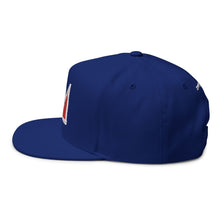 Load image into Gallery viewer, Embroidered Flat Bill Cap - Jean-Michel Crown Design
