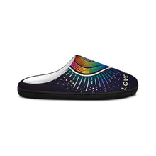 Load image into Gallery viewer, Men&#39;s Rainbow Love Heals Indoor Slippers

