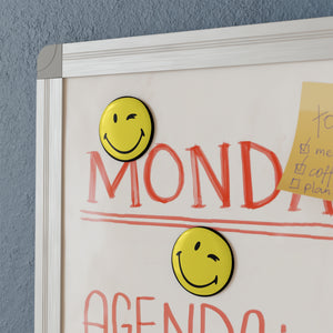 Playful Smiley Face Button Magnets - Fun Home Decor & Gifts (1 & 10 pcs)