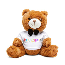 Load image into Gallery viewer, Adorable Teddy Bear Plush Toy with &#39;Bourgeois&#39; T-Shirt | Perfect Gift for Kids &amp; Adults, Baby Shower, Birthday, Cute Home Decor
