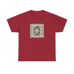 Inspirational Unisex Heavy Cotton Tee, Motivational Shirt, Faith-Based Apparel, Casual Outfit, Gift for Religious Celebrations