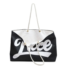 Load image into Gallery viewer, Life is Nice Weekender Bag - Cheerful Travel Tote for Vacations &amp; Adventures
