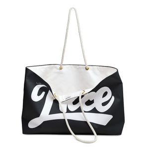 Life is Nice Weekender Bag - Cheerful Travel Tote for Vacations & Adventures