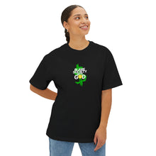 Load image into Gallery viewer, Relaxed Fit Tee, Blame Society Not God, Unisex Tshirt, Oversized Box Tee, Loose Fit Top, Graphic Tee for Men Women, Statement Tee
