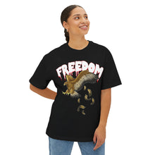 Load image into Gallery viewer, Freedom Graphic Oversized Tee - Unisex Boxy T-Shirt for Casual Vibes
