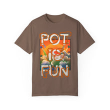 Load image into Gallery viewer, Fun Pot Unisex T-Shirt, Retro Graphic Tee, Gift for Cannabis Lovers, Summer Festival Wear, 420 Celebration Shirt
