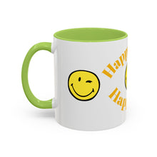 Load image into Gallery viewer, Mug - Happy Mind Happy Life Accent Coffee Mug (11, 15oz)
