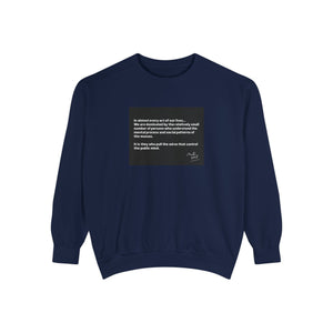 Inspiring Garment-Dyed Sweatshirt - Unisex, Cozy, Motivational Gift, Casual Wear, Perfect for All Occasions, Graphic Sweatshirt