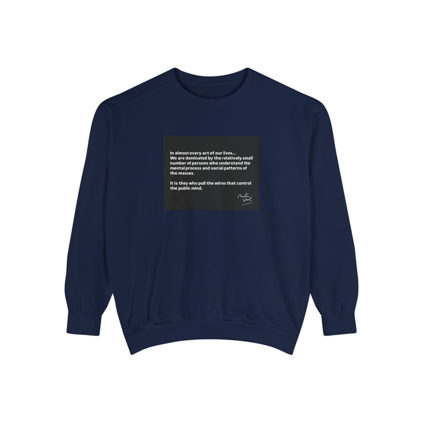 Inspiring Garment-Dyed Sweatshirt - Unisex, Cozy, Motivational Gift, Casual Wear, Perfect for All Occasions, Graphic Sweatshirt
