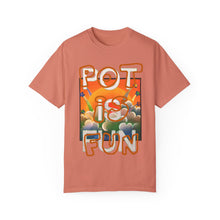 Load image into Gallery viewer, Fun Pot Unisex T-Shirt, Retro Graphic Tee, Gift for Cannabis Lovers, Summer Festival Wear, 420 Celebration Shirt
