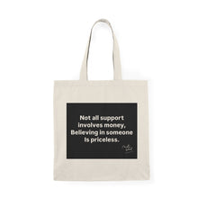 Load image into Gallery viewer, Inspirational Smiley Tote Bag, Eco-Friendly Shopping Bag, Motivational Gift for Friends, Perfect for Everyday Use, Unique Canvas Bag
