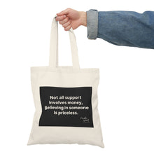 Load image into Gallery viewer, Inspirational Smiley Tote Bag, Eco-Friendly Shopping Bag, Motivational Gift for Friends, Perfect for Everyday Use, Unique Canvas Bag
