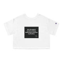 Load image into Gallery viewer, Empowerment Cropped T-Shirt, Inspirational Tee, Motivation Shirt, Casual Wear, Gift for Her, Philosophy Quote Apparel
