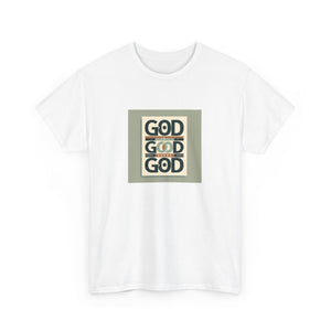 Inspirational Unisex Heavy Cotton Tee, Motivational Shirt, Faith-Based Apparel, Casual Outfit, Gift for Religious Celebrations