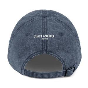 Cap with Jean-Michel Basquiat Crown Embroidery