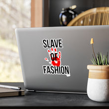 Load image into Gallery viewer, Bold Vinyl Decals - &#39;Slave of Fashion&#39; Statement Stickers

