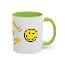 Load image into Gallery viewer, Mug - Happy Mind Happy Life Accent Coffee Mug (11, 15oz)
