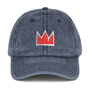 Cap with Jean-Michel Basquiat Crown Embroidery