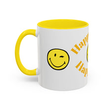 Load image into Gallery viewer, Mug - Happy Mind Happy Life Accent Coffee Mug (11, 15oz)
