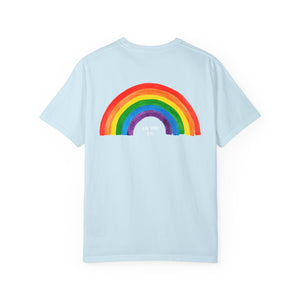 Rainbow Graphic Unisex T-Shirt - "La Vie En Arc-en-Ciel" Inspirational Tee